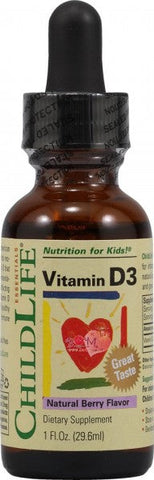 CHILD LIFE ESSENTIALS - Vitamin D3 Mixed Berry - 1 fl. oz. (29.6 ml)