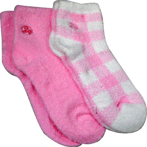 EARTH THERAPEUTICS - Aloe Moisture Socks Pink Plaid