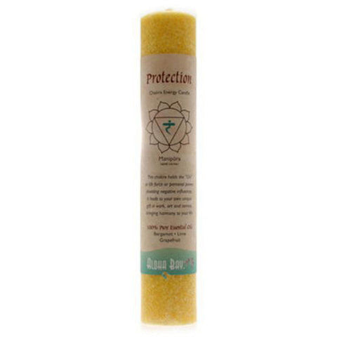 ALOHA BAY - Candle Chakra Pillars Protection Yellow