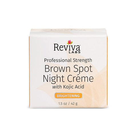 REVIVA LABS - Brown Spot Night Cream with Kojic Acid