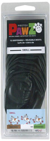 PAWZ DOG BOOTS - Pawz Black Dog Boots 2.5 Inches Small - 12 Disposables