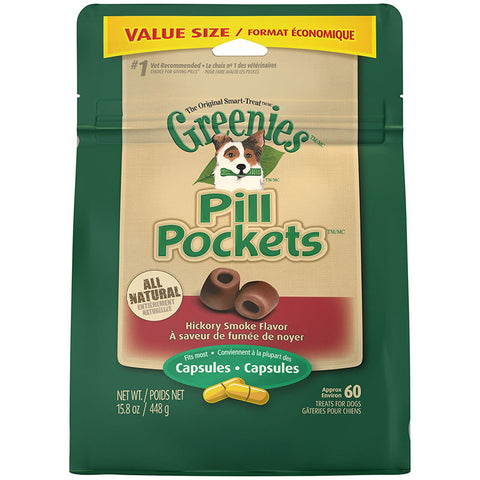 GREENIES - Pill Pockets Hickory Smoke Capsules Dog Treats