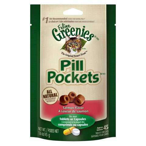 GREENIES - Pill Pockets Cat Treats Salmon Flavor