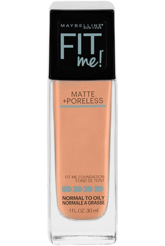 MAYBELLINE - Fit Me Matte + Poreless Liquid Foundation Makeup, Light Honey Shade