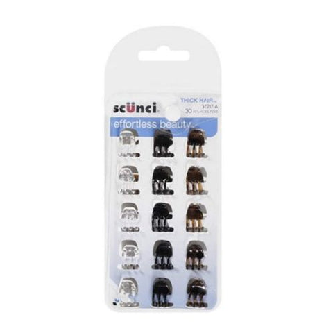 SCUNCI No-Slip Grip Mini Claw Clips