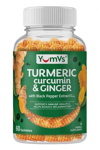 YUM-V'S - Turmeric with Ginger & Black Pepper - 60 Gummies