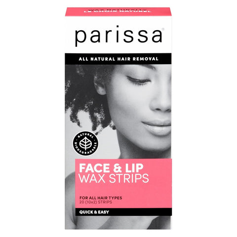PARISSA - Face & Lip Wax Strips - 20 Strips