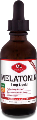 OLYMPIAN LABS - Melatonin 1mg Liquid - 2 fl oz (60 ml)