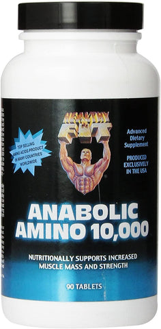 Healthy 'n Fit Anabolic Amino 10,000, 90 tablets, Bottle