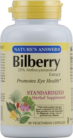 Natures Answer Bilberry Standardized