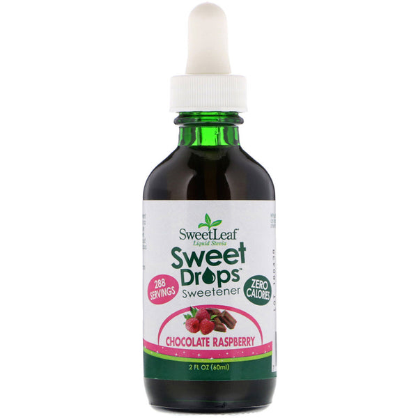 SWEET LEAF - Sweet Drops Liquid Stevia Flavor Chocolate Raspberry