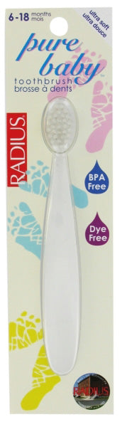Radius Pure Baby Toothbrush Ages 6 to 18 months