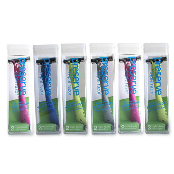 PRESERVE - Triple Razor System with Replacement Blades