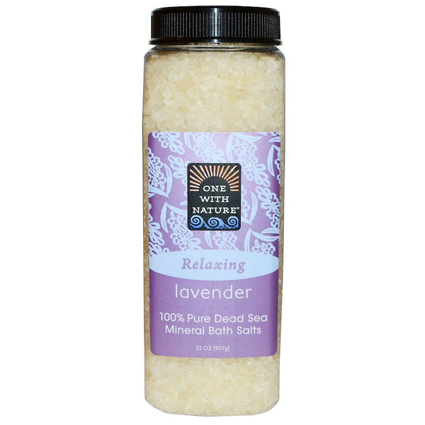 ONE WITH NATURE - Dead Sea Mineral Bath Salts Lavender Tangerine