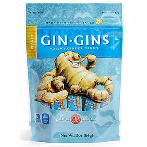 Ginger People - Gin Gins Peanut Chewy Ginger Candy