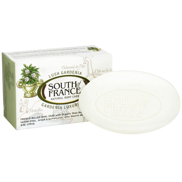 South Of France - French Milled Bar Soap Lush Gardenia - 6 oz. (170 g)