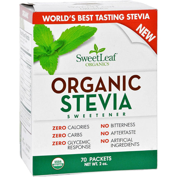 SWEET LEAF - Organic Stevia Sweetener Packets
