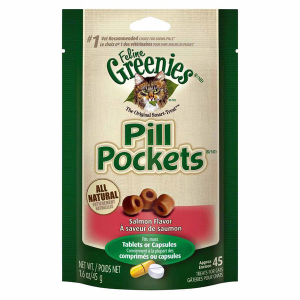 GREENIES - Pill Pockets Cat Treats Salmon Flavor