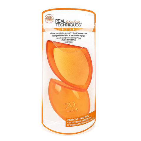 REAL TECHNIQUES - Miracle Complexion Sponge + Travel Sponge Case