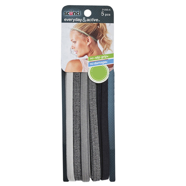 SCUNCI - Everyday and Active Headwraps With Elastics Multicolor