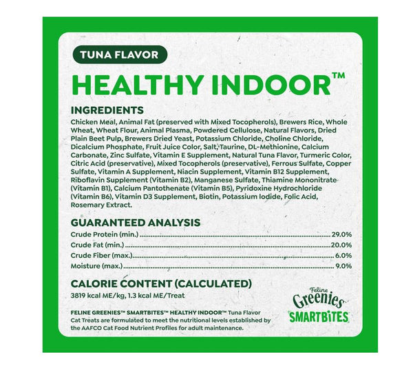 GREENIES - SMARTBITES Tuna Flavor Healthy Indoor Cat Treats - 2.1 oz. (60 g)