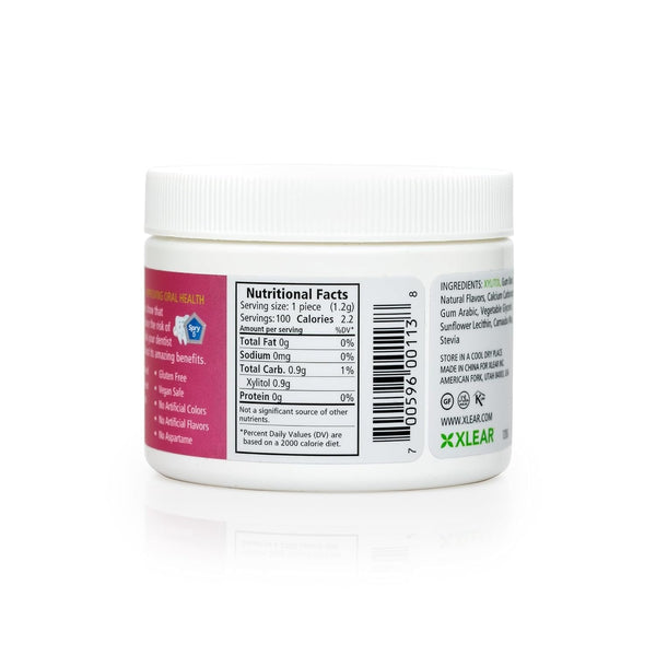 SPRY - Natural Xylitol Gum, Natural Bubblegum - 100 Pieces