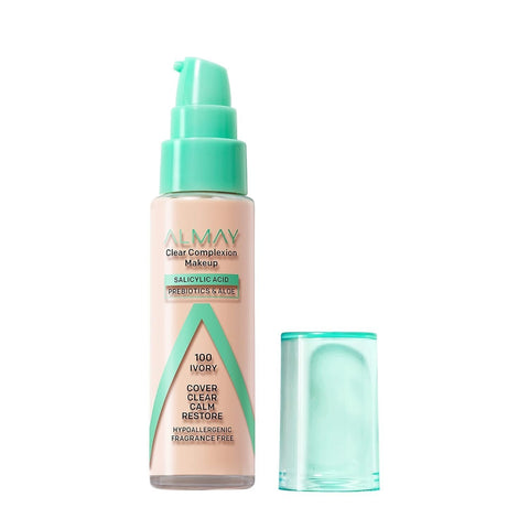 ALMAY - Clear Complexion Foundation, Ivory - 1 fl. oz. (30 ml)