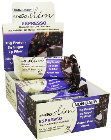 NUGO - Slim Bar Espresso - 12 x 1.59 oz. Bars