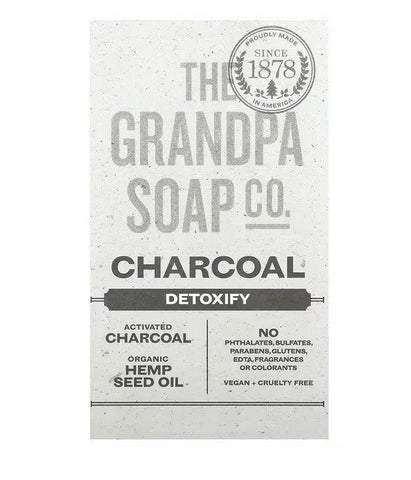 THE GRANDPA SOAP - Charcoal Travel Size Bar Soap - 1.35 oz (38 g)