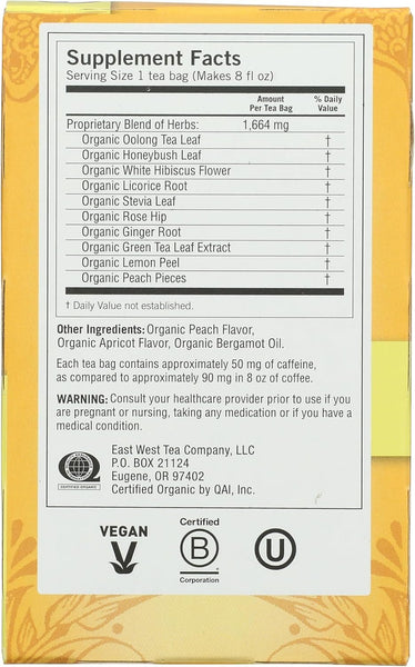 YOGI TEA - Yogi Tea Peach Bergamot Bright Day - 16 Tea Bags