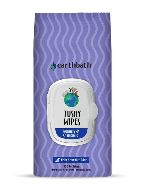 EARTHBATH - Tushy Wipes Rosemary and Chamomile - 100 Wipes