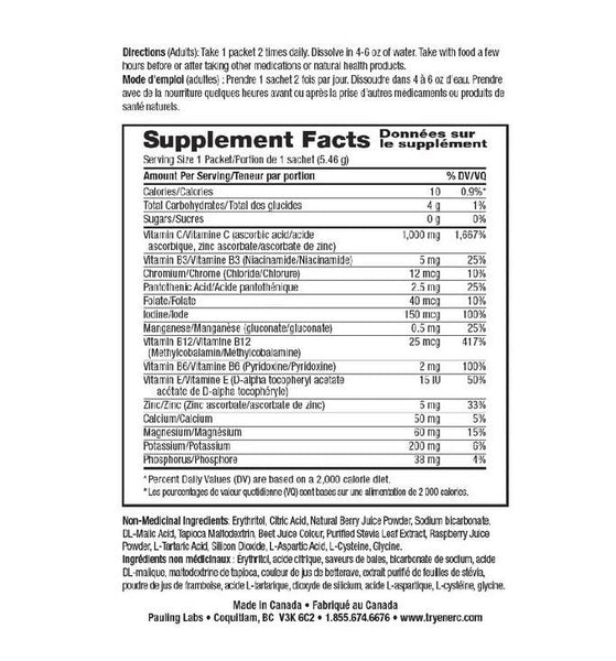 ENER-C - Sugar Free Multivitamin Drink Mix Lemon Ginger - 30 Packets