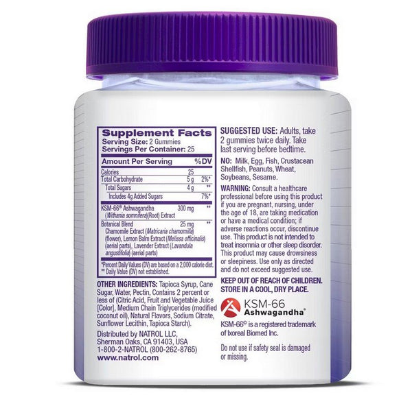 NATROL - Soothing Night Melatonin-Free Blueberry Gummy - 50 Gummies