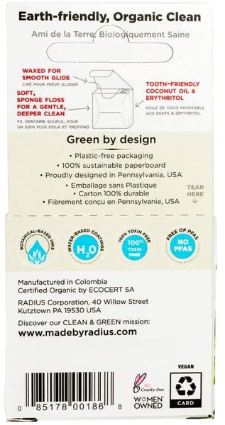 RADIUS - Vegan Xylitol Mint Floss - 55 Yards