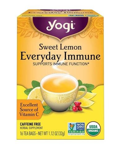 YOGI TEA - Sweet Lemon Everyday Immune Tea - 16 Tea Bags