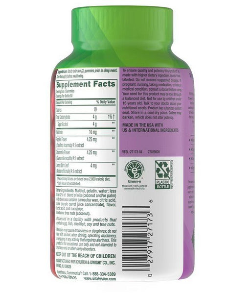 VITAFUSION - Melatonin Max Strength 10 mg - 100 Gummies