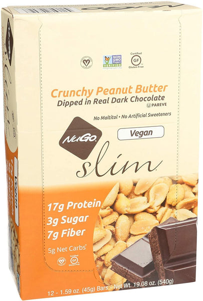 Nugo Slim - Crunchy Peanut Butter 12 / 1.59 oz Bar(S) by Nugo Nutrition Bar