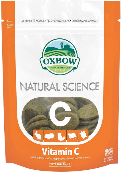 Oxbow Natural Science 60ct Vitamin C Supplement Little Animal Gerbil Hamster