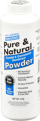 PURE & NATURAL - Deodorant Body Powder - 4 oz. (113 g)