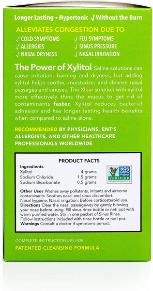 XLEAR - Natural Sinus Rinse Packets - 50 Count