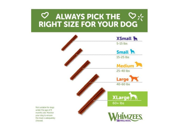 WHIMZEES - Stix Dental Dog Treats Large 7 Pieces - 14.8 oz. (420 g)