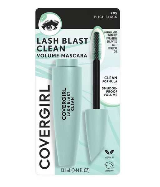 COVERGIRL - LashBlast Clean Volume Mascara PITCH BLACK - 0.44 fl oz (13.1 ml)