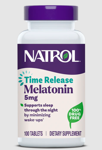 NATROL - Melatonin 5 mg Time Release - 100 Tablets